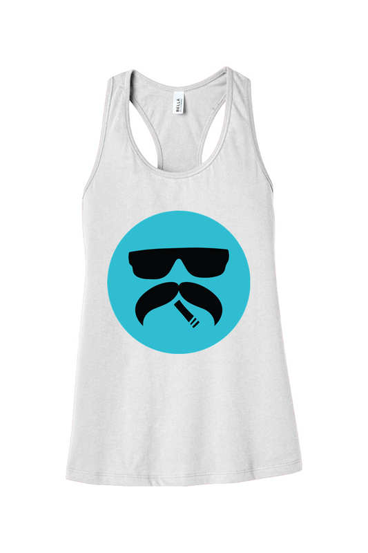 Loopy Sanchez Women’s Jersey Racerback Tank - White