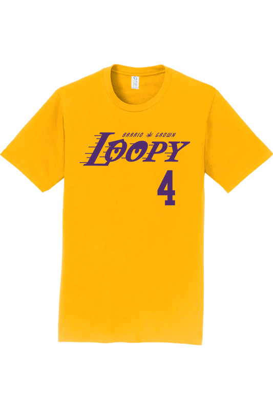 Loopy Sanchez Gold Lakers T-Shirt